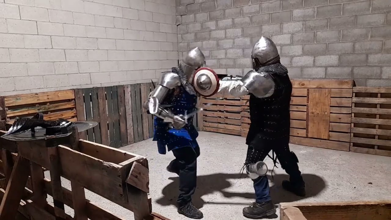 Thursday night throw down. Buhurt armored combat @Companyoftheblackwolf