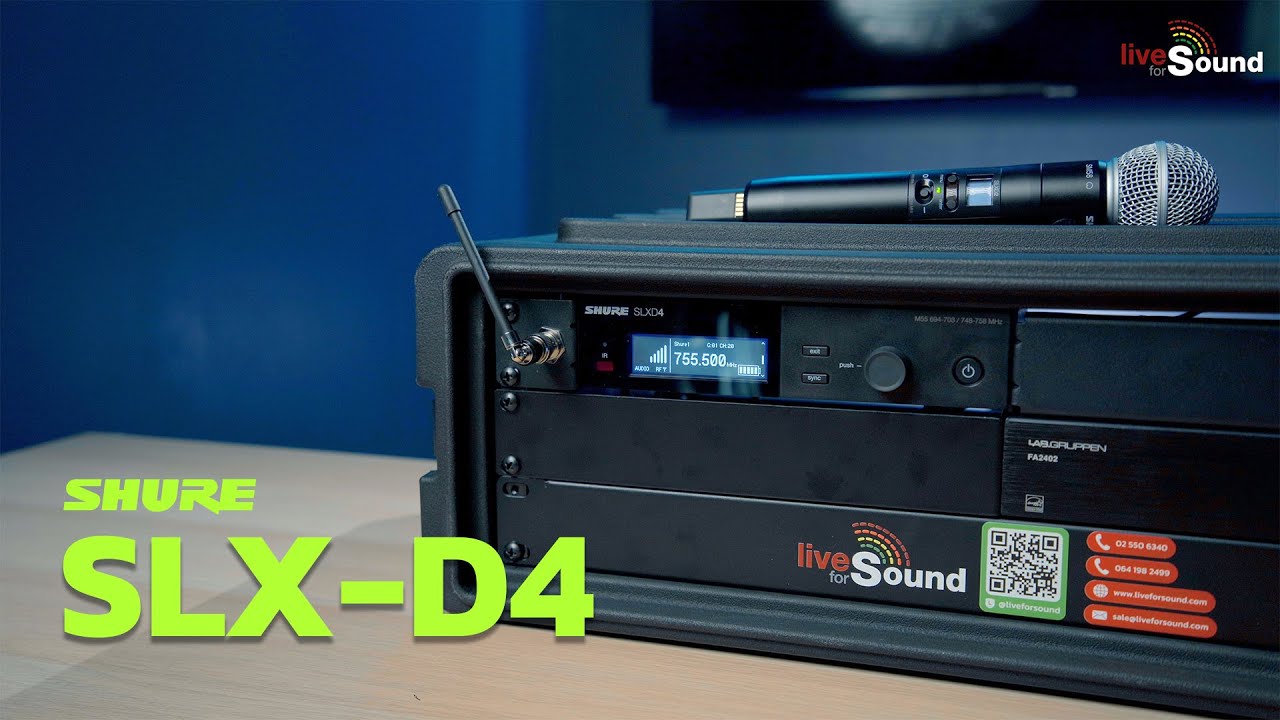 SHURE SLXD4 : ไมค์ลอยคลื่นความถี่ดิจิตอลตัวใหม่จาก Shure