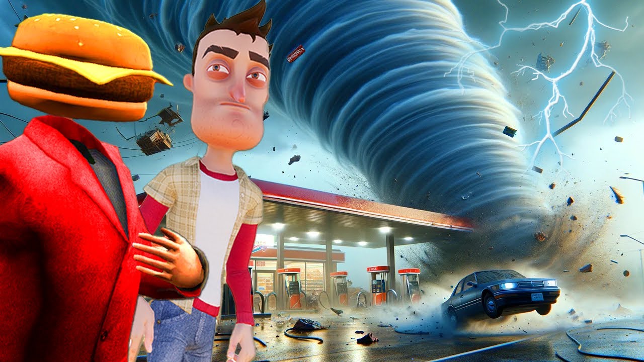 MASSIVE TORNADO Destroys My Gas Station in Gmod! (Garry's Mod RP)