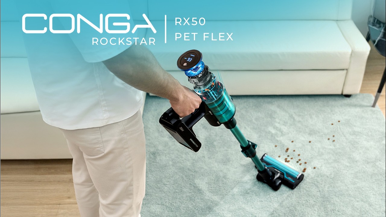 Aspiradores verticais - Conga Rockstar RX50 Pet Flex X-Treme