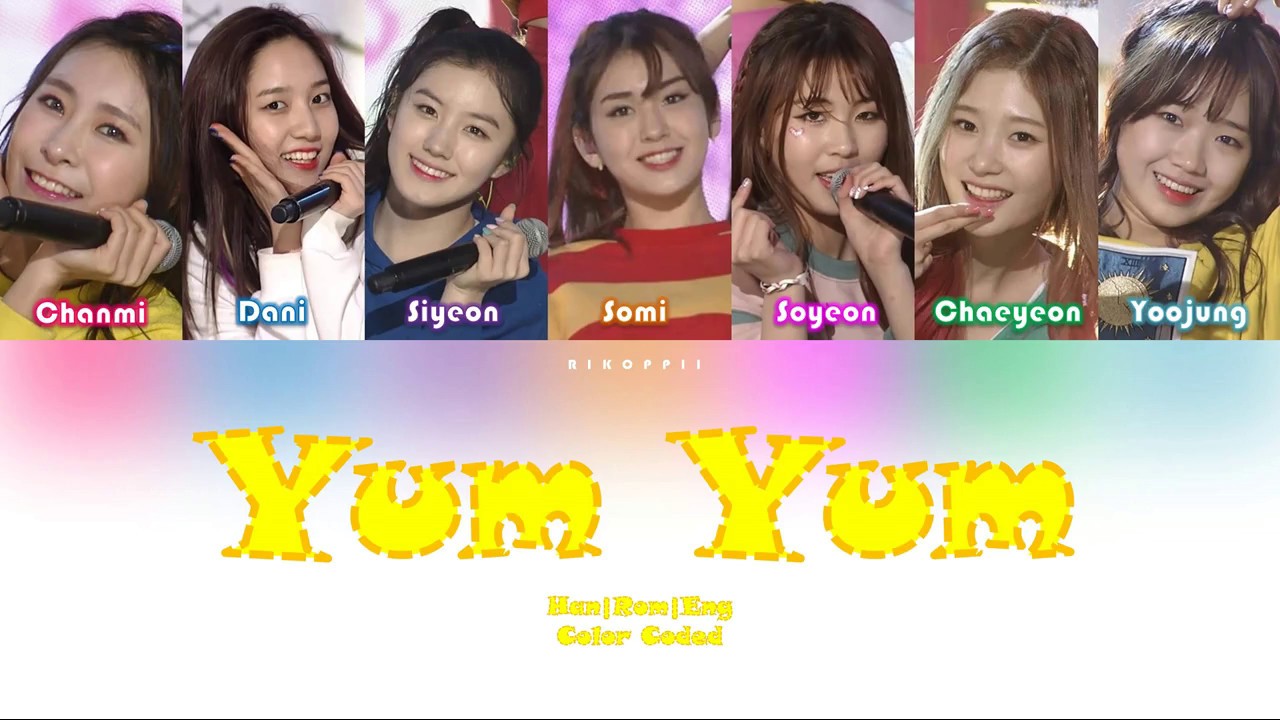 7 go up - Yum Yum [PRODUCE 101 &ndash; 35 Girls 5 Concepts] (Lyrics Han/Rom/Eng)
