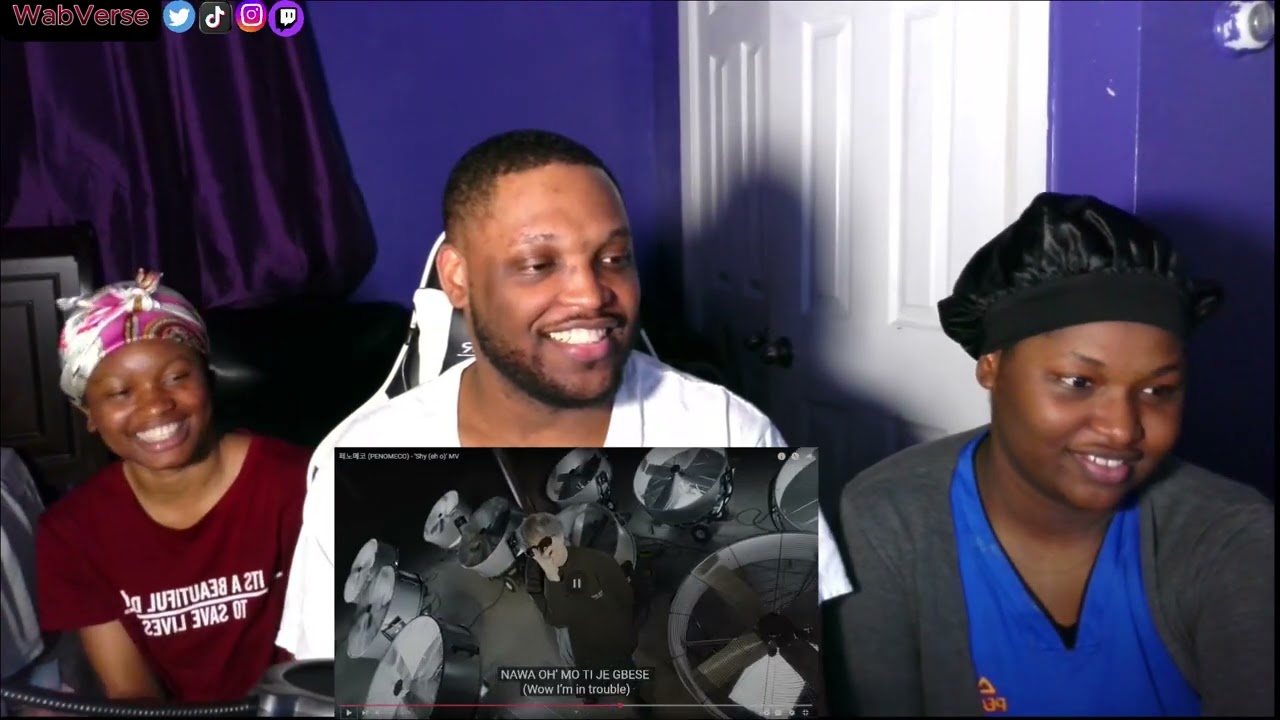 Nigerian siblings React to (PENOMECO) - 'Shy (eh o)' MV