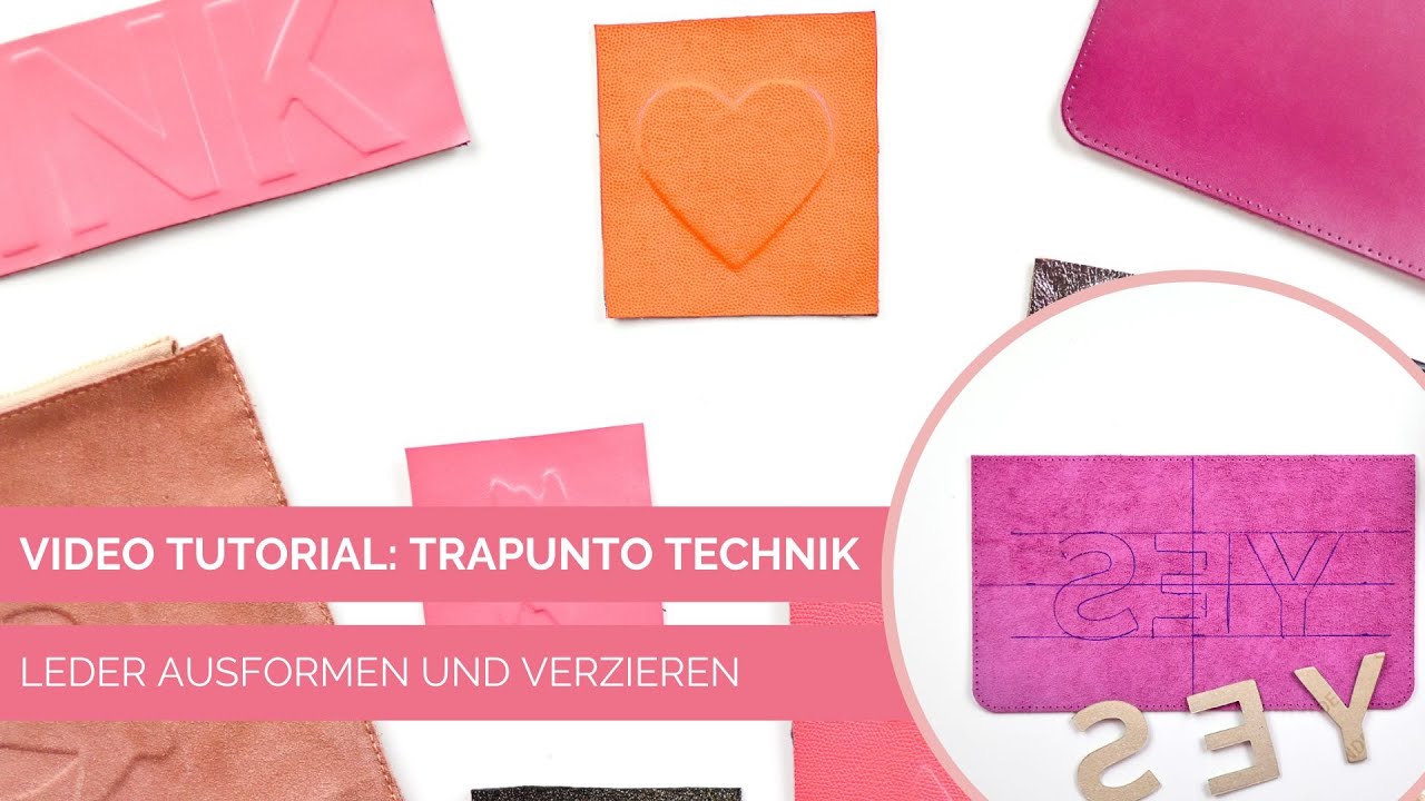 Tutorial: Trapunto Technik mit Leder - Leder Ausformen und Verzieren