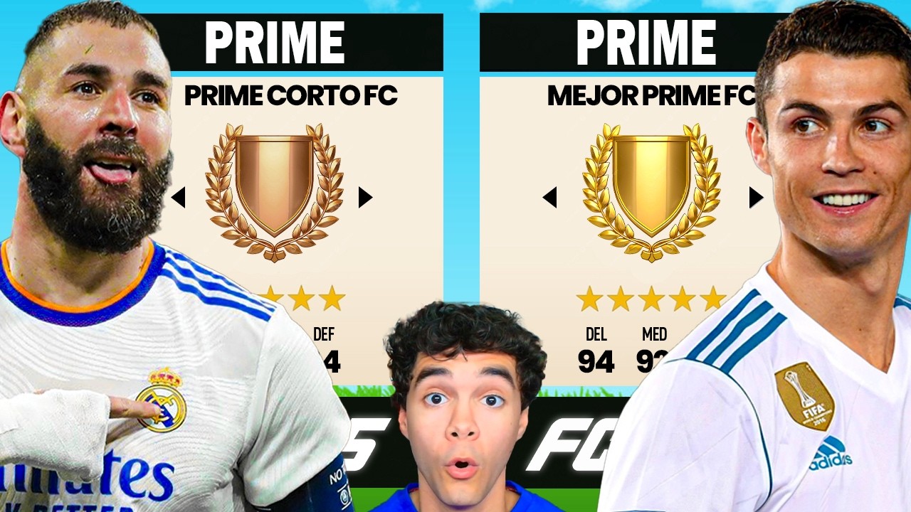 JUGADORES CON EL PRIME MÁS CORTO vs MEJOR PRIME