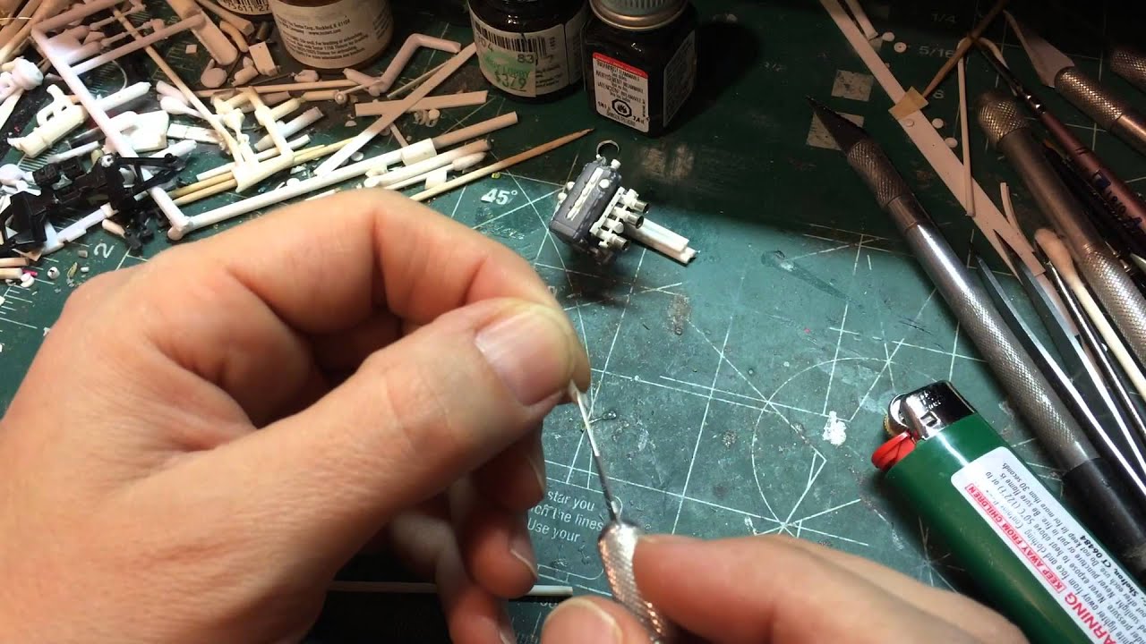Scratchbuilding a 1/24 scale collector for a 4-1 exhaust manifold on a B16 & B18c vtec