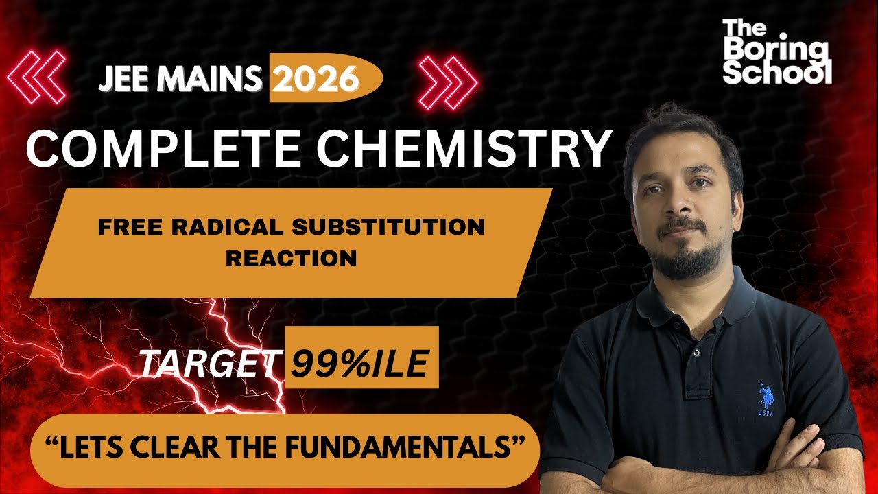Samajhna Aaram se Free Radical Substitution Reaction II Target 99%ile #chemistry #education