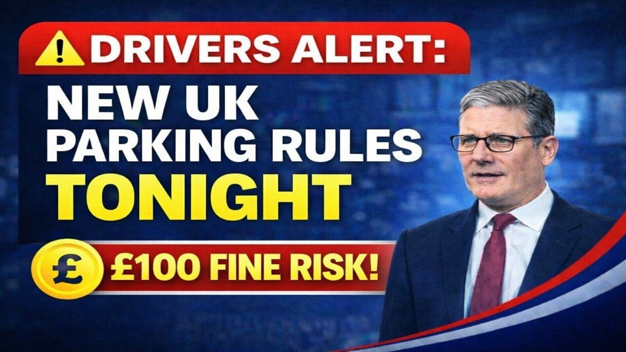 ⚠️ Drivers ALERT: New UK Parking Rules Tonight – £100 Fine Risk!