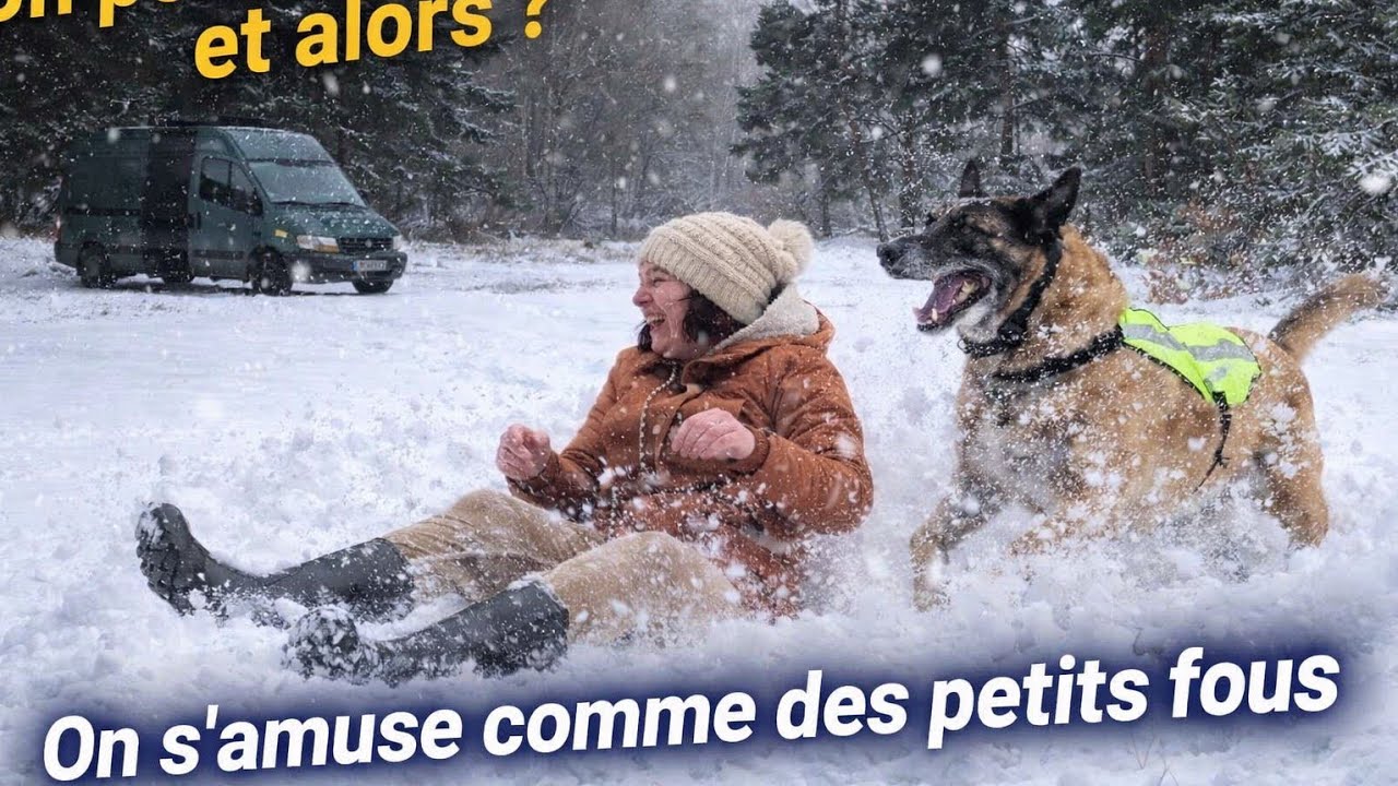 On s'éclate avec cette neige dans le Cantal #vienomade 