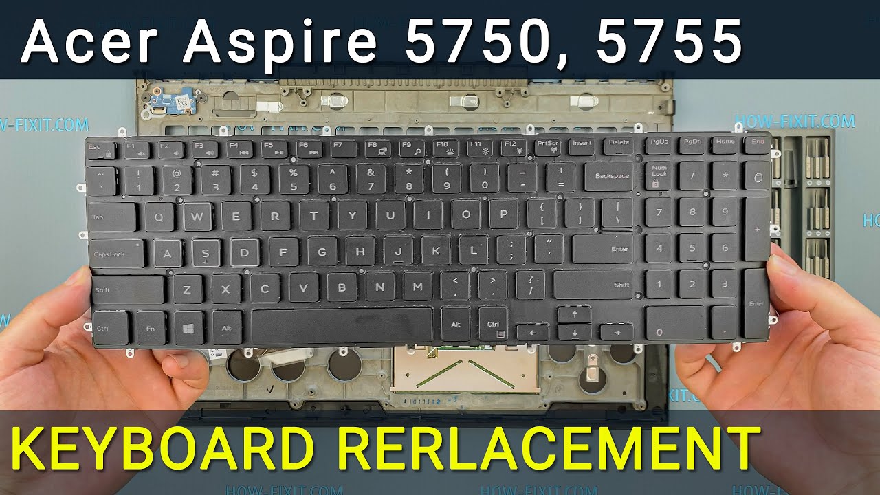 Wymiana klawiatury Acer Aspire 5750, 5755