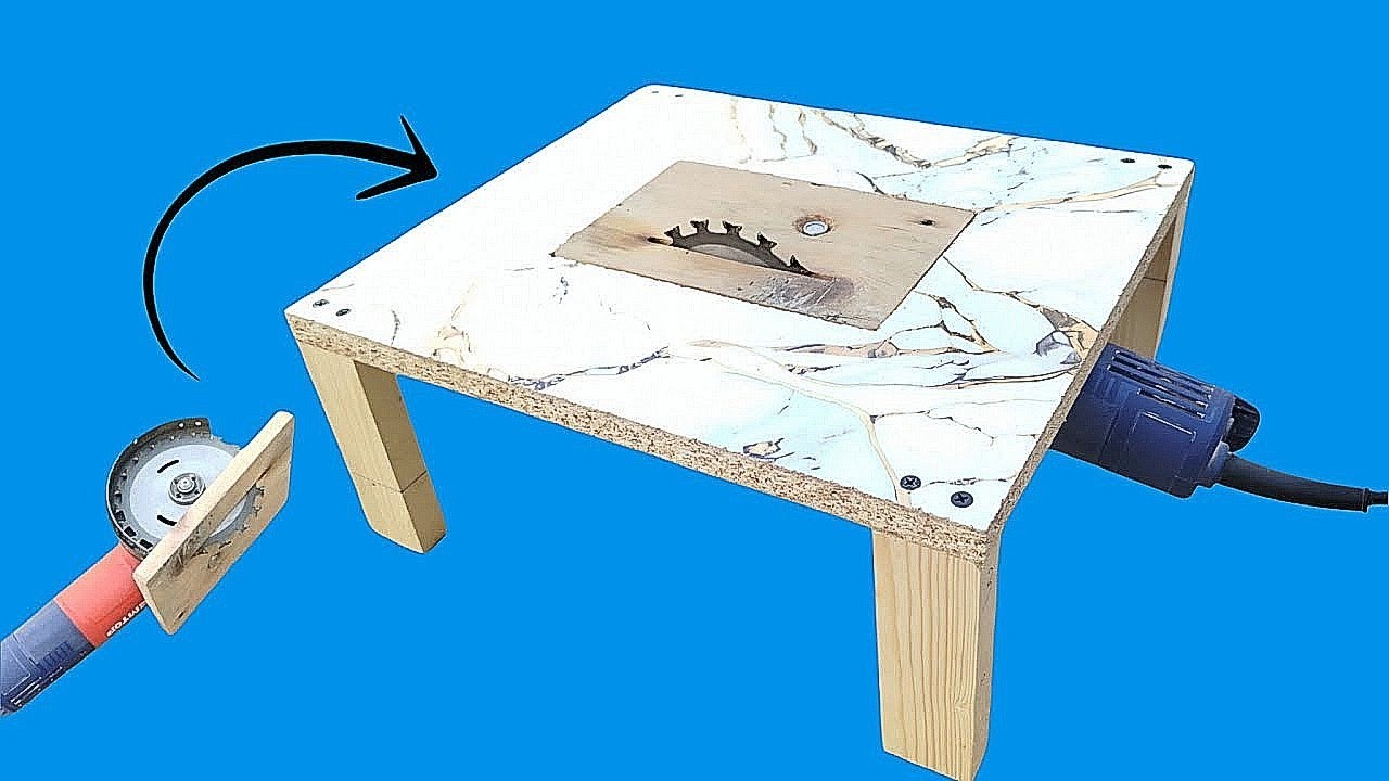 Table Saw and Wood Cutter Making At Home For Angle Grinder Very Easy