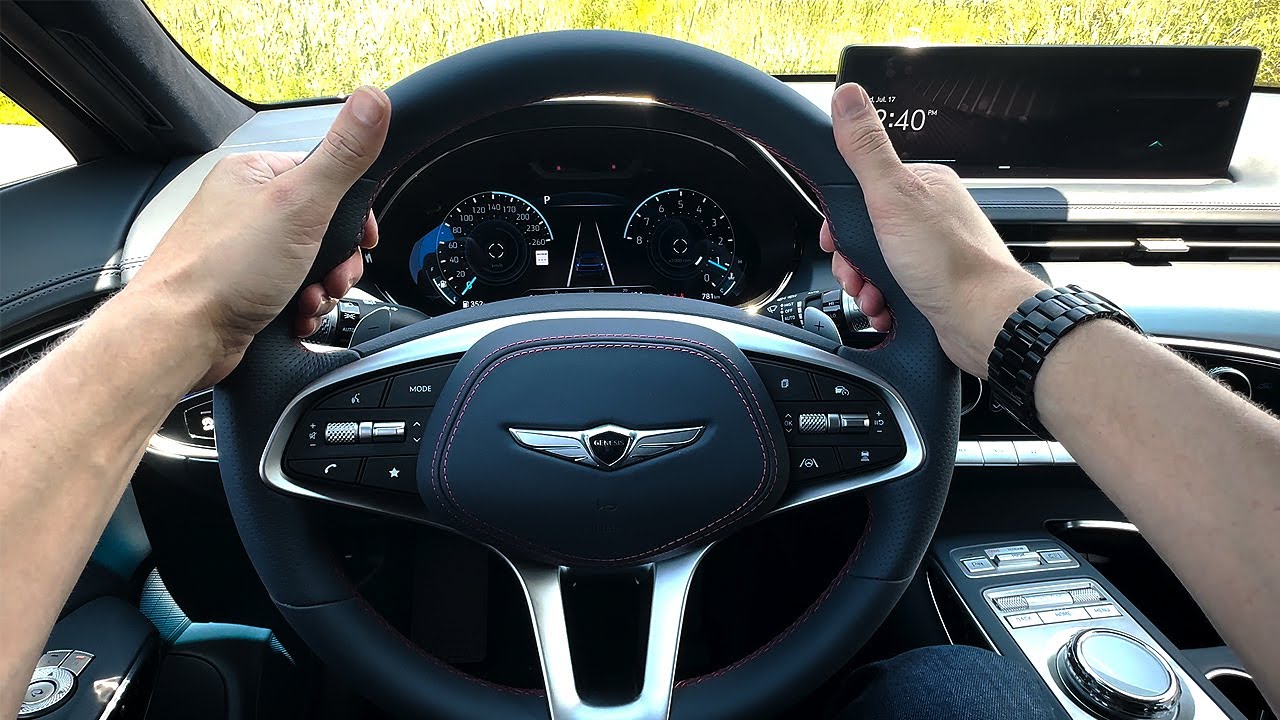 Steering Wheel and Cluster in the Genesis GV70 (2023-2025 models)