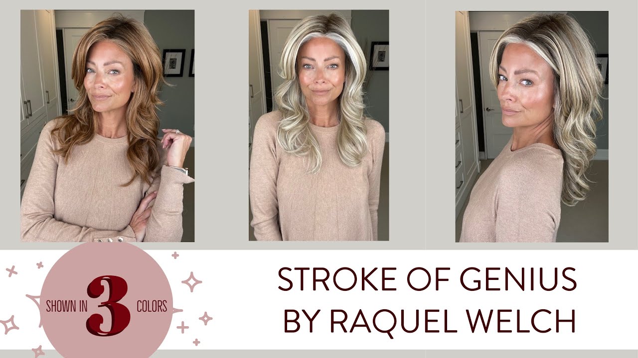 STROKE OF GENIUS by RAQUEL WELCH Wig Review in 3 Colors -WigsByPattisPearls.com