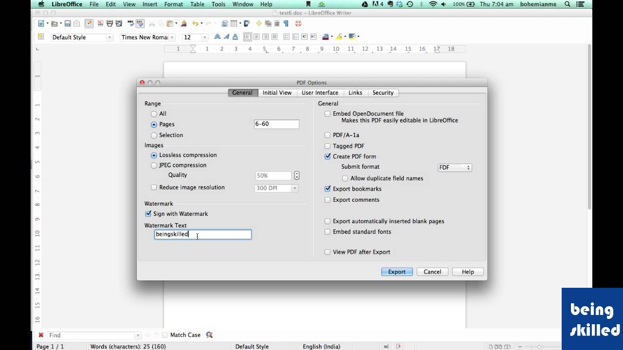 Как конвертировать документы Libreoffice в PDF-файл