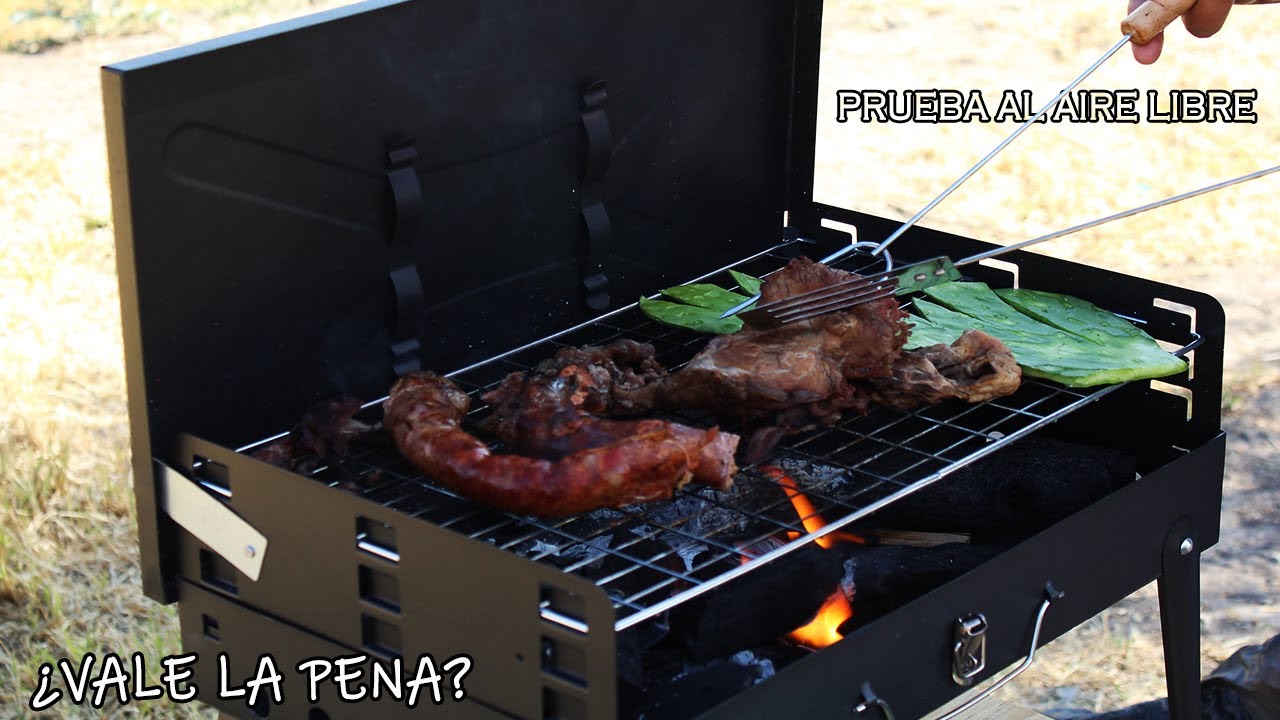 Asador de Carbón Portátil Plegable - Cocinando Al Aire Libre - INCREÍBLE #Sandiario #Blackcamping