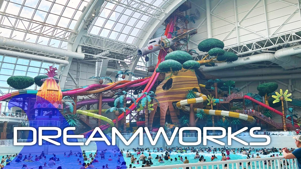 ALL WATERSLIDES at DreamWorks Water Park