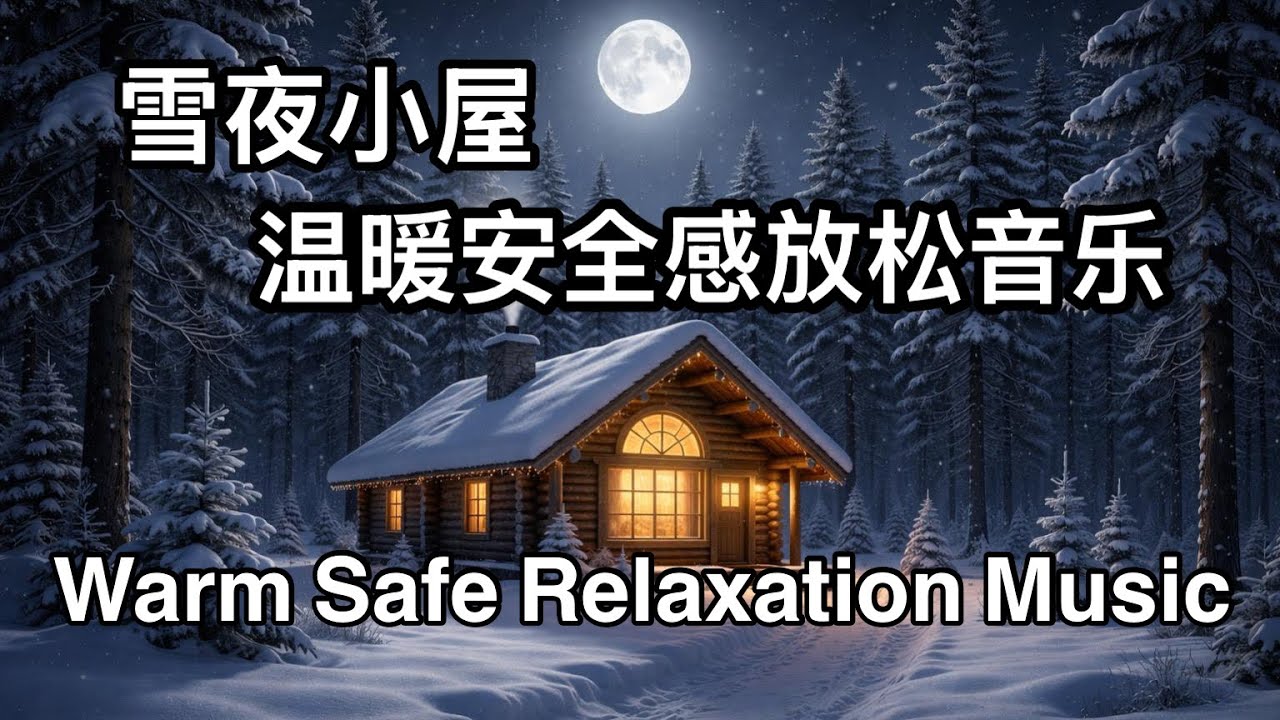 世界沉睡时｜雪夜森林小屋深度放松音乐 ｜When the World Sleeps | Snowy Forest Cabin Deep Relaxation Music 