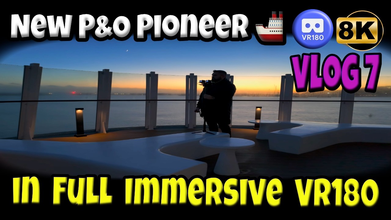 VR180 Vlog 7  - Sailing on the New P&O Pioneer 🚢 | Dover to Calais Ferry | Christmas Trip UK
