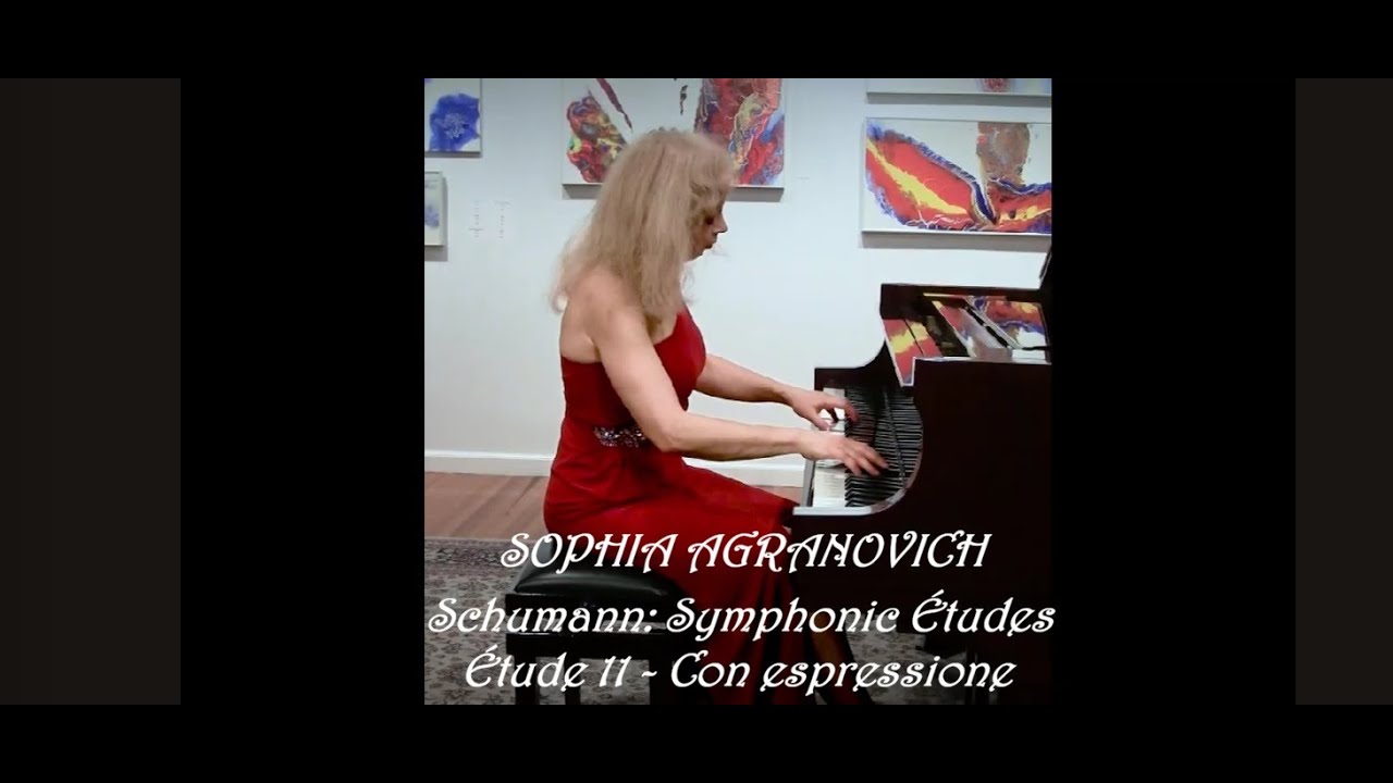 Schumann: Symphonic Études Op. 13: Etude 11 - Con espressione (excerpt) - Sophia Agranovich