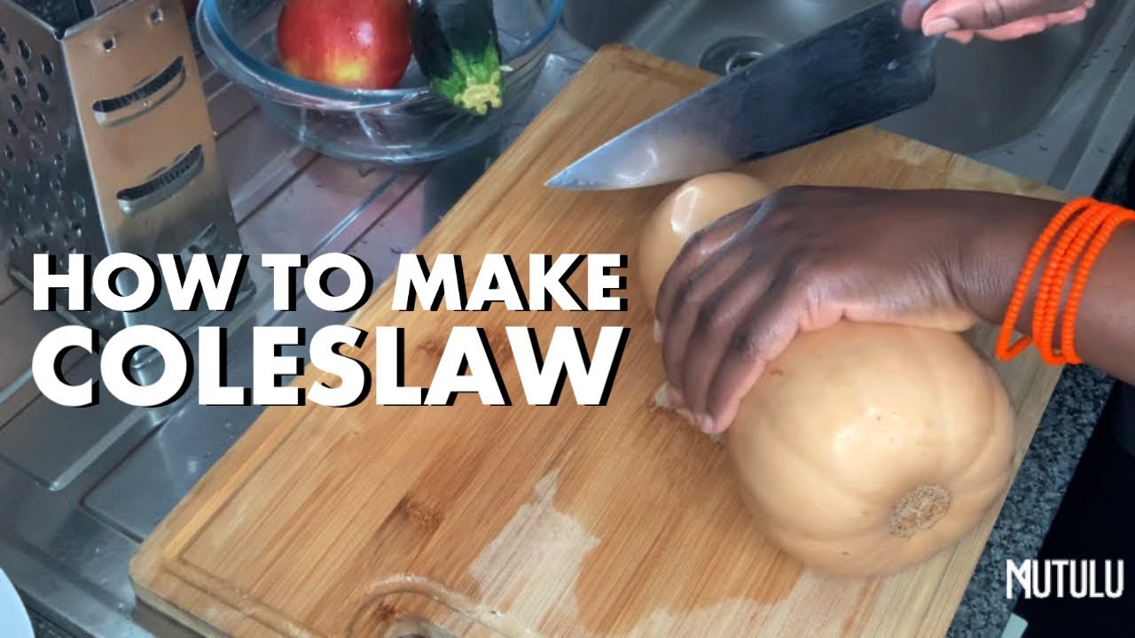 HOW TO CREATE A TASTY ALKALINE COLESLAW | COOK WITH MUTULU