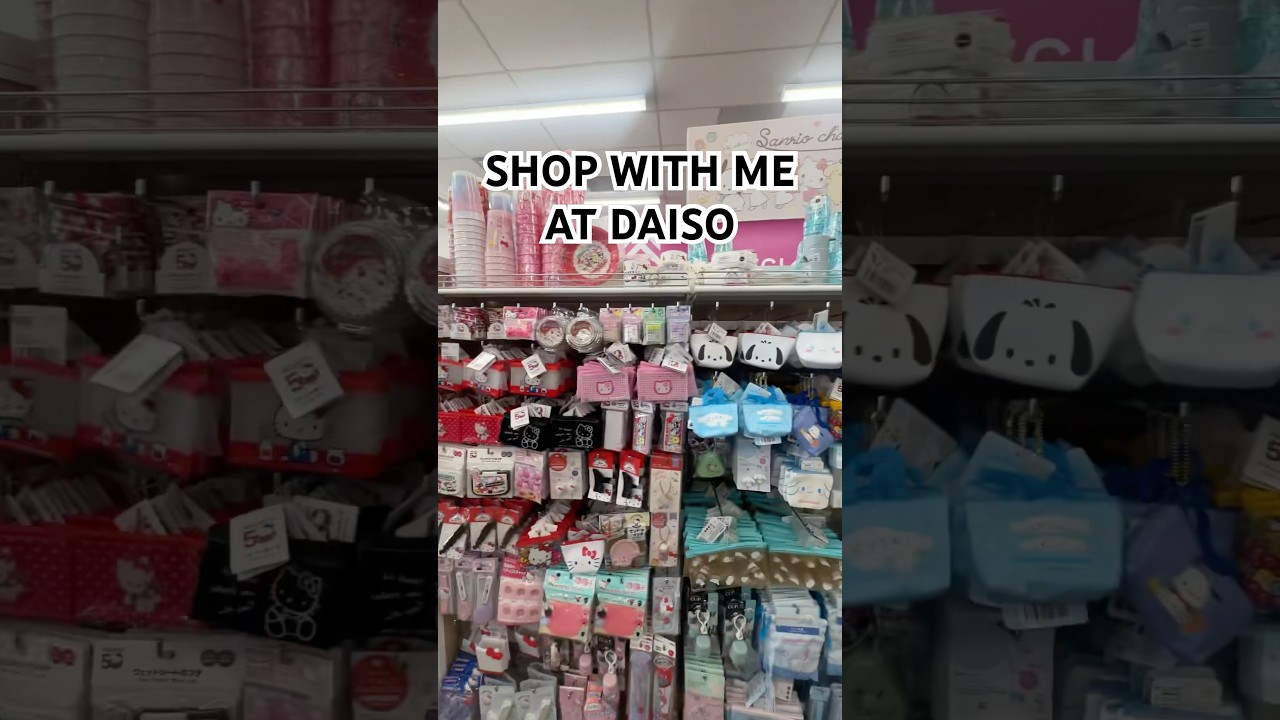 SHOP WITH ME AT DAISO #daiso #daisohaul #daisofinds #hellokitty #hellokittyhunting #shopwithme