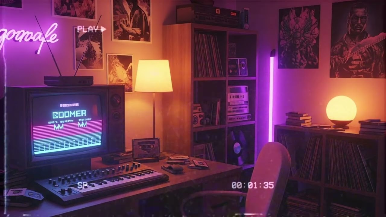 1 Hour Continuous Synthwave Mix 2024 - Neon Dreams