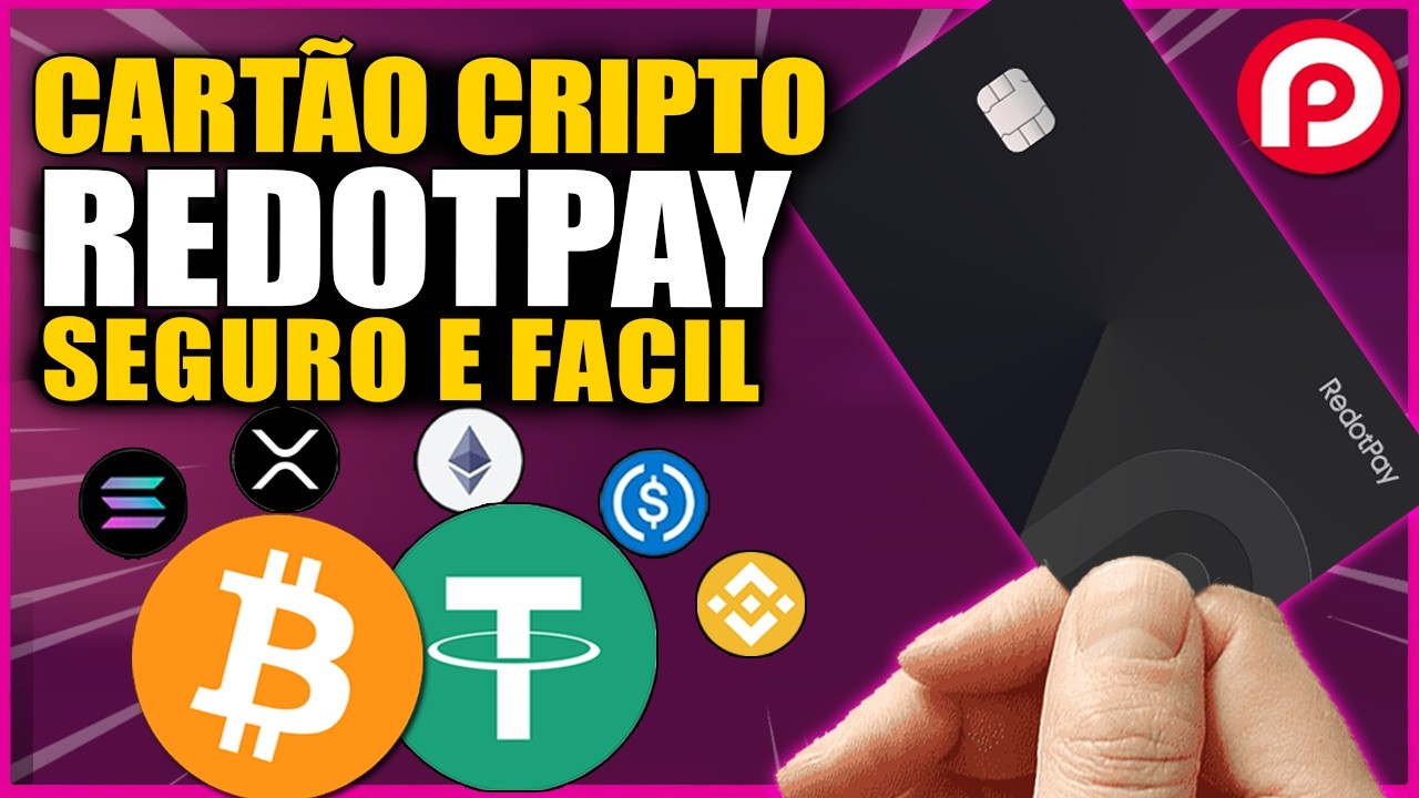 TUTORIAL do CART&Atilde;O CRIPTO p/ COMPRAR e PAGAR USANDO BITCOIN, USDT e outras CRIPTOMOEDAS | REDOTPAY