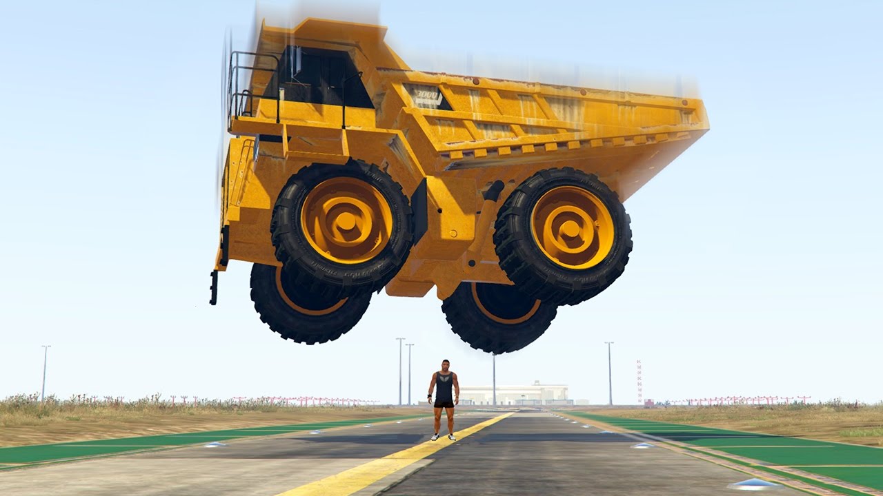 CRUSHED BY 1000 VEHICLES! (GTA 5 Funny Moments)