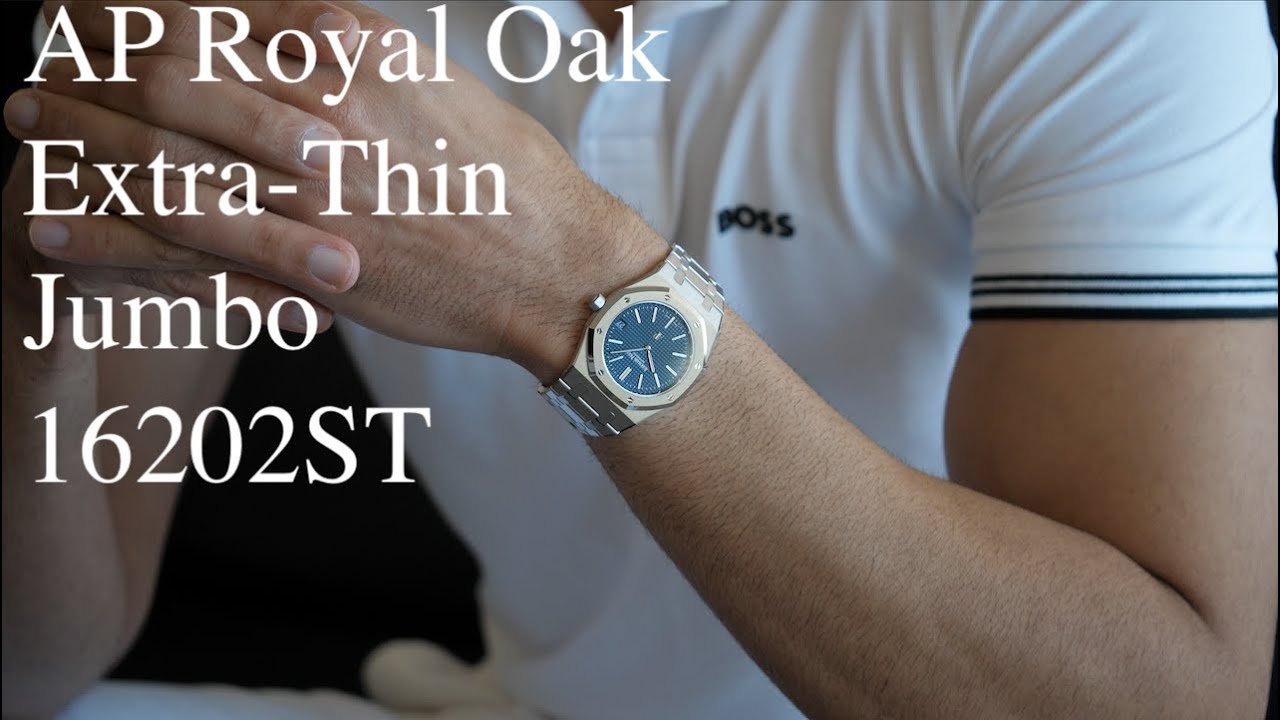 Обзор и фотографии часов Audemars Piguet Royal Oak 16202ST Extra-Thin Jumbo | Хафиз Дж. Мехмуд