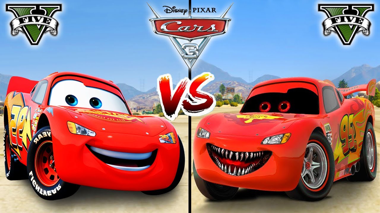 Lightning McQueen VS Evil McQueen.EXE in GTA 5 - which is best?
