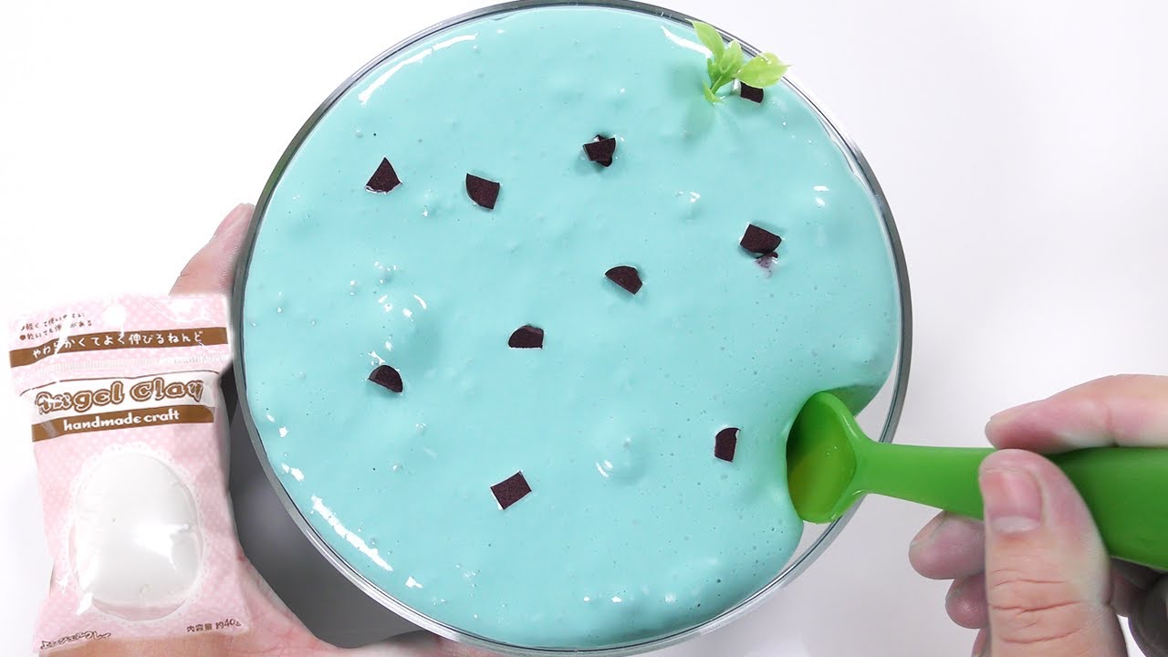【DIY】エンジェルクレイだけを使った超気持ちいいスライムの作り方【slime ASMR】