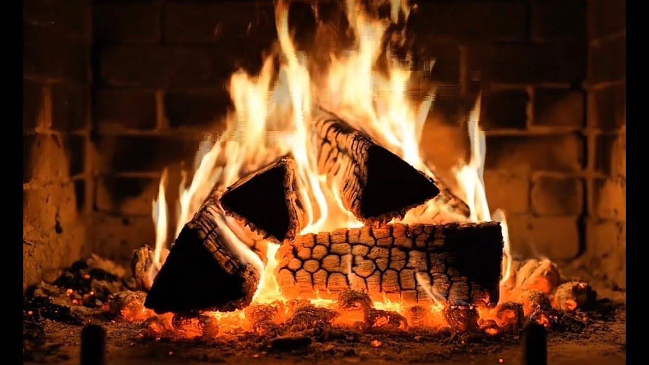 Cozy Fireplace Ambience 🔥 Warm Crackling Fire | Relax, Sleep, Study (1 Hour) أجواء مدفأة شتوية دافئة