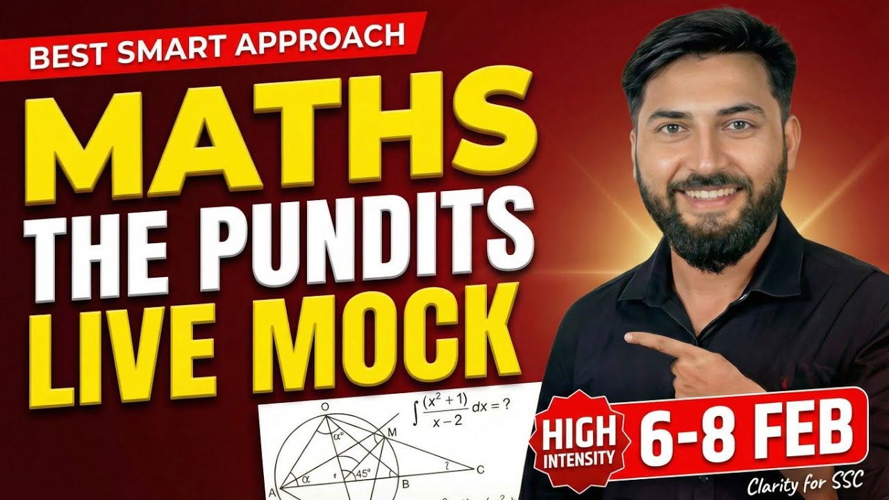 The Pundits Live Pro Mock 03 Solution | Best Maths Smart Approach for SSC CGL 2026 🔥