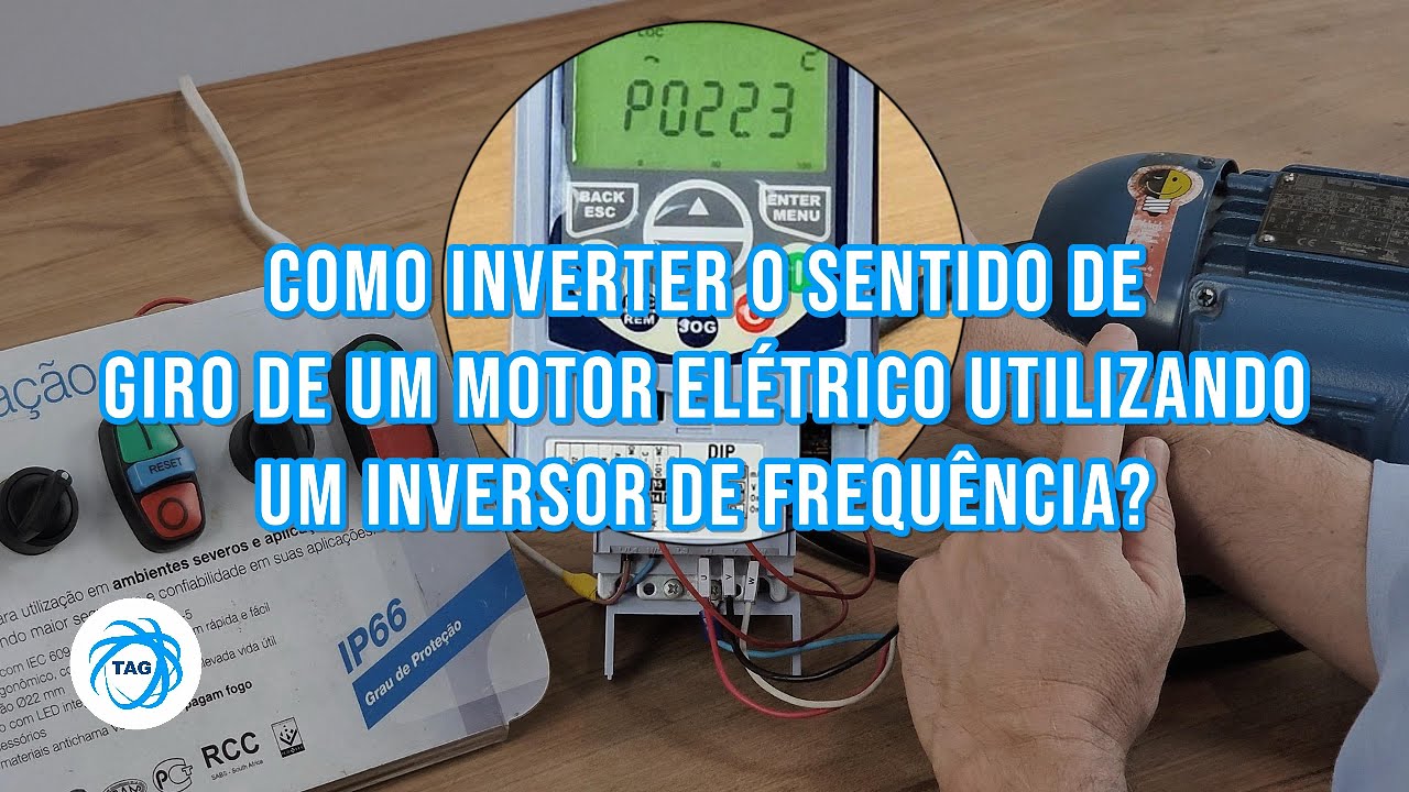 🔄 Invertendo o Sentido de Giro do Motor com Inversor de Frequência