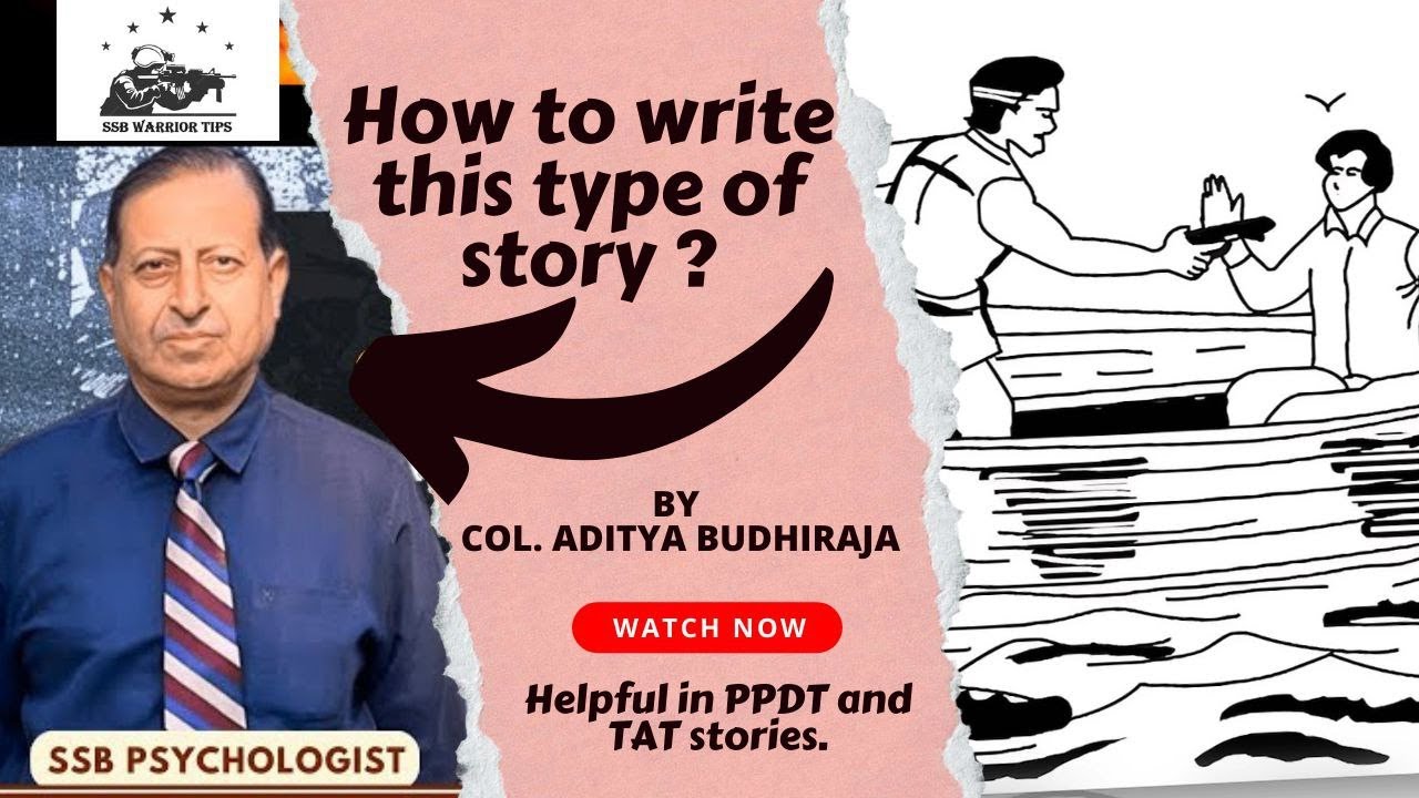 How to write TAT Story? || How to write Negative pictures TAT Story?|| Story by SSB Ex Psychologist.