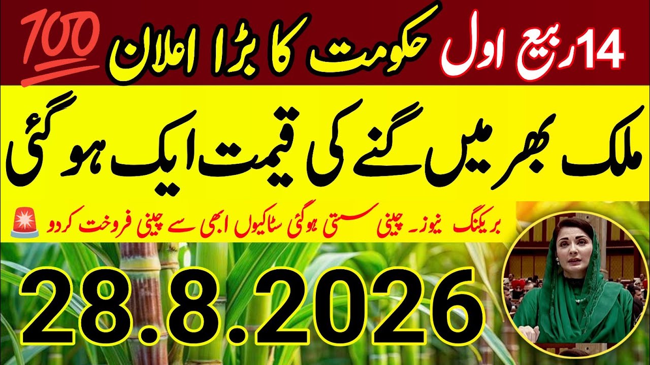 Sugarcane Rate in Pakistan 2027 