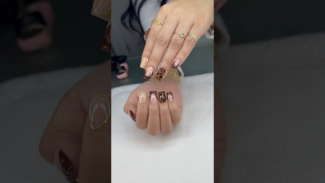 Fall nails 🍂🍁 #fallnails #u&ntilde;as #simplenails #u&ntilde;asdecoradas