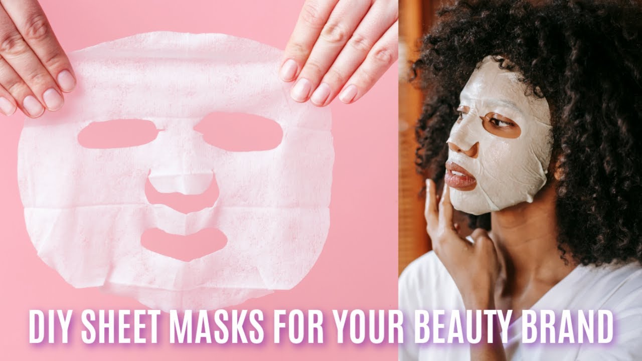 MAKE  FACIAL SHEET MASKS WITH ME | DIY ROSE WATER SHEET MASKS