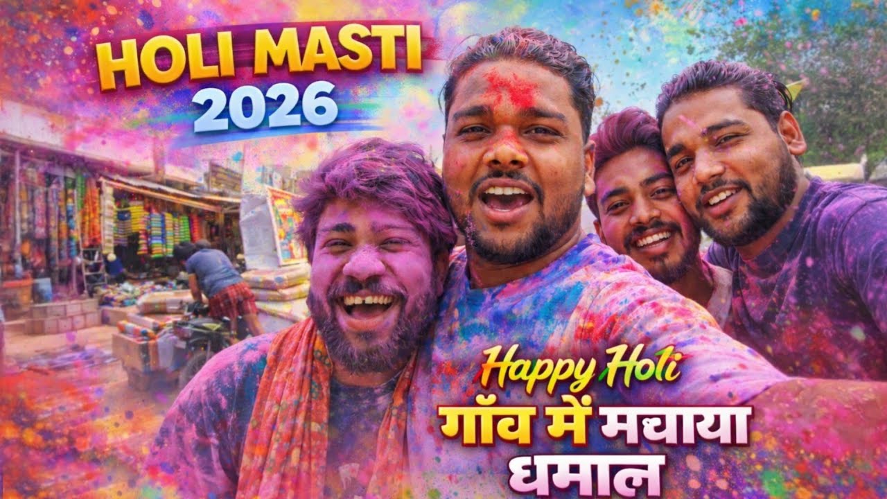 Aaj Chitharu Ke Sath Holi Khele | Happy Holi | Deepak Bhai | Comedy Vlog Video 