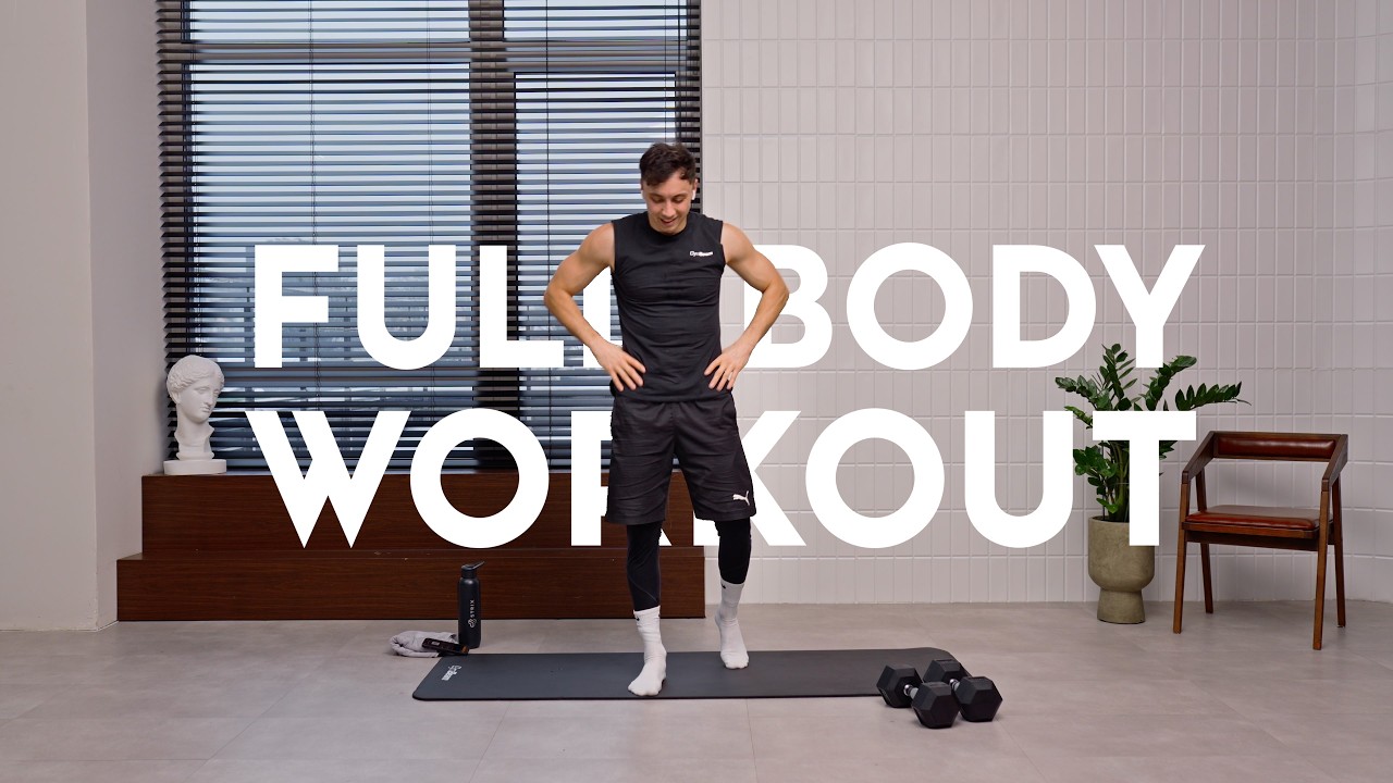 30 MIN INTENSE FULL BODY WORKOUT 🔥 HIIT + Strength at Home with Weights