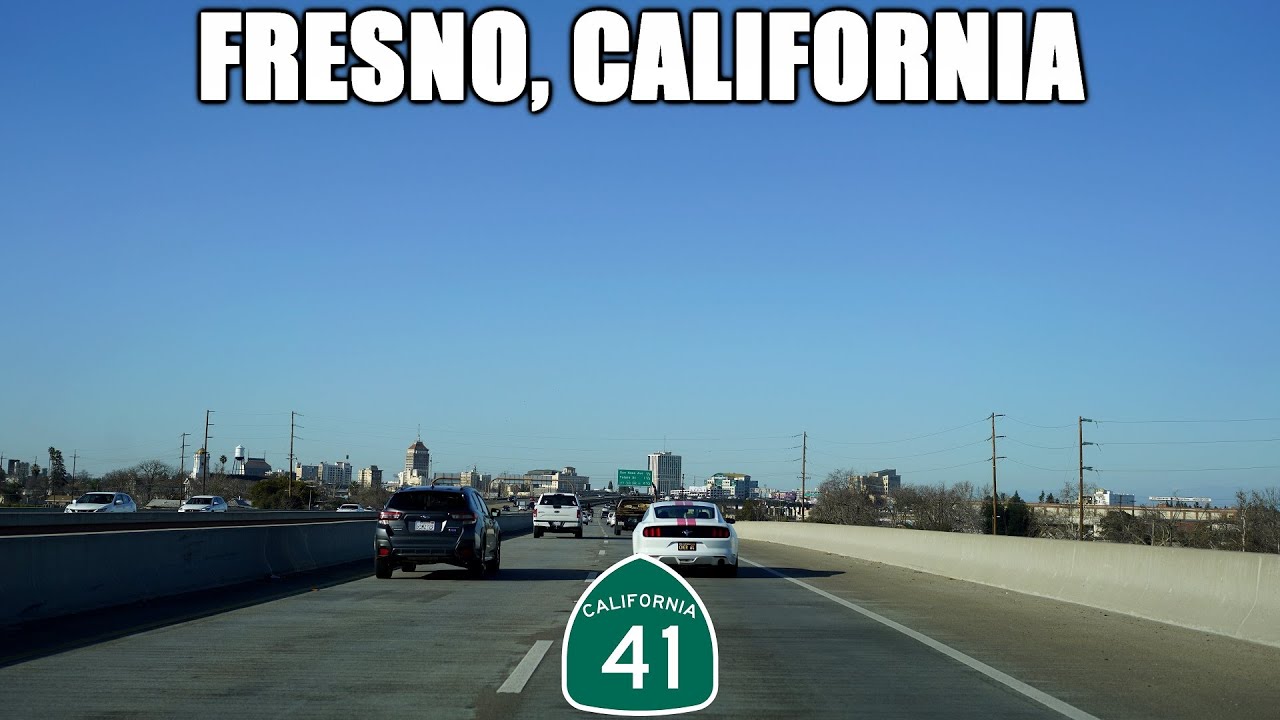 California Highway 41 North Through Fresno, California
