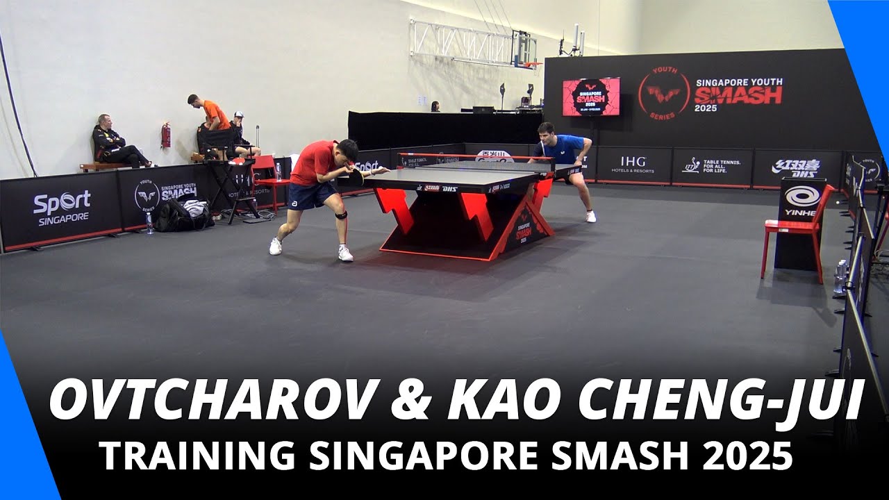 Dimitrij Ovtcharov & Kao Cheng Jui Training | Singapore Smash 2025