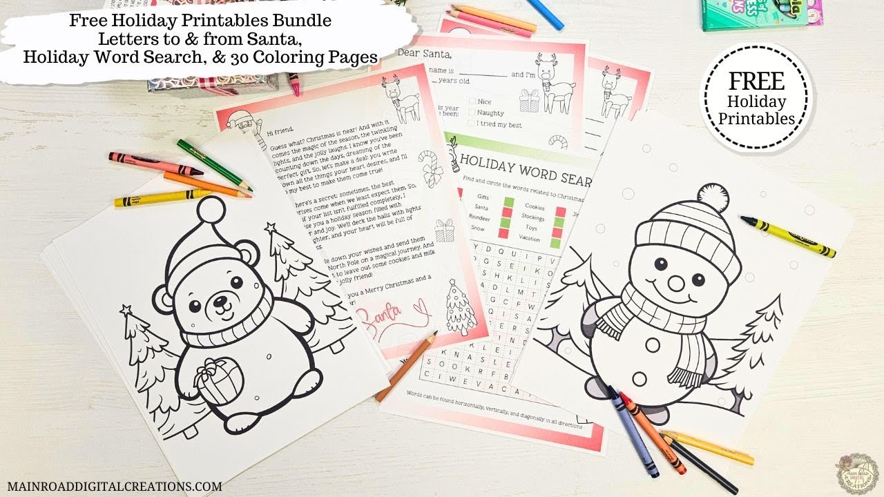 Free Holiday Printable Bundle: How to Print Individual Pages from Your Free PDF