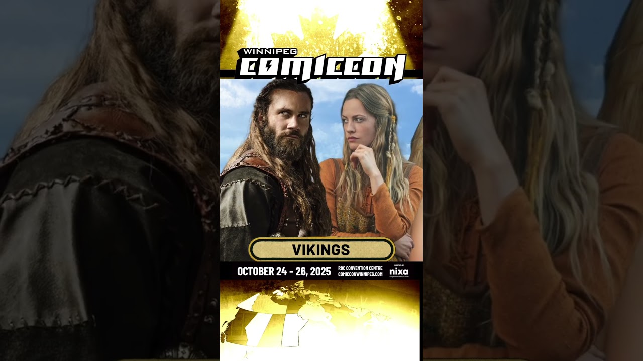 Vikings stars Clive Standen & Lucy Martin will at #winnipegcomiccon2025! #vikings