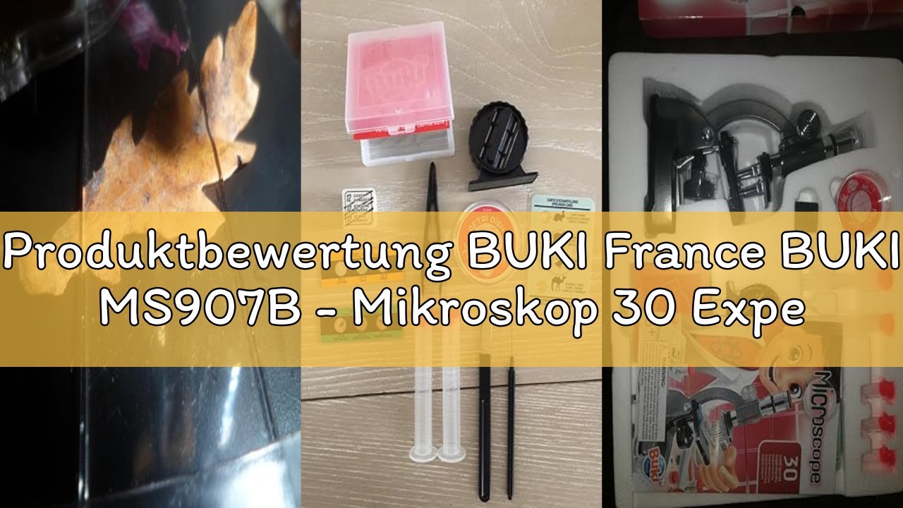 Produktbewertung BUKI France BUKI MS907B - Mikroskop 30 Experimente, White