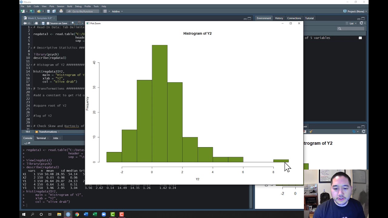 Transforming Nonnormal Data in R