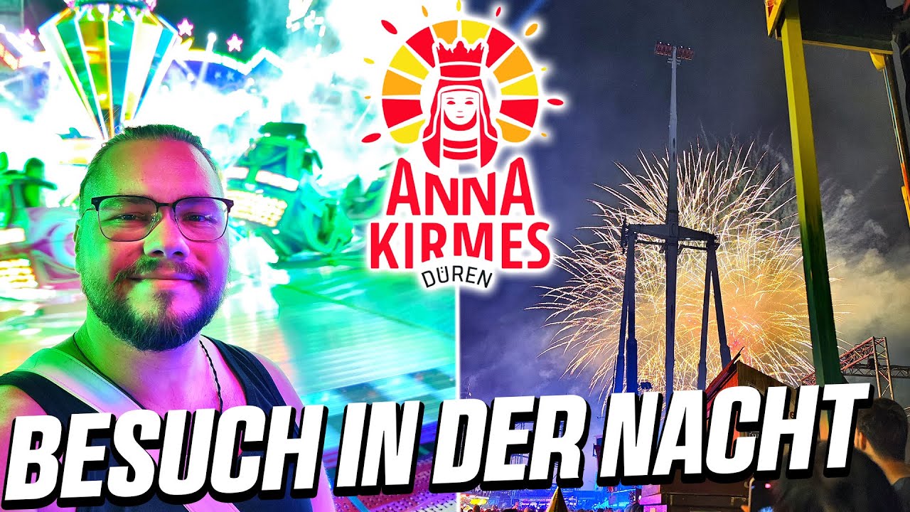 ANNA KIRMES NACHT Vlog 2024 - Mit Feuerwerk und Nachtaufnahmen! ​| Annakirmes Platz Düren