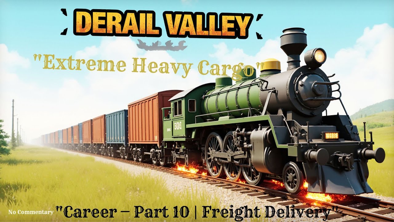 Derail Valley | Career Farm &mdash; Extreme Heavy Cargo 😨 (No Commentary)