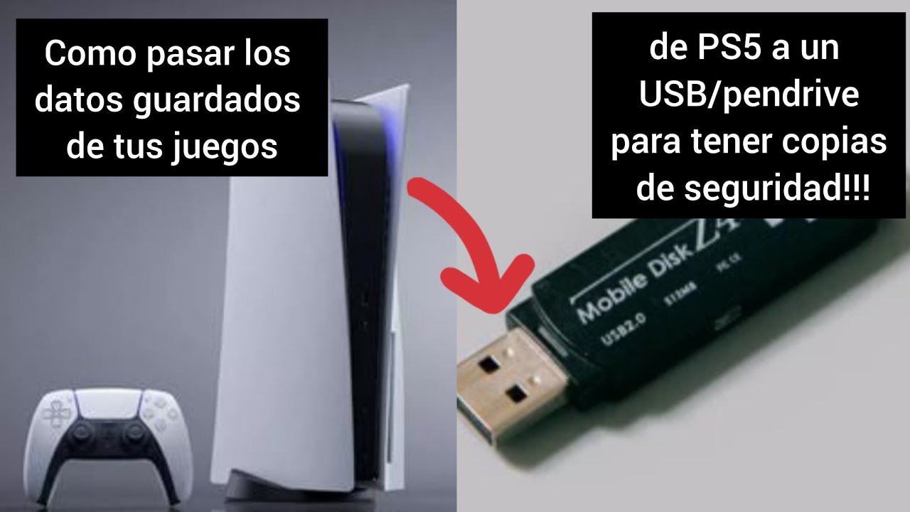 Como pasar los datos guardados de tus juegos de PS5 a un USB/pendrive para tener copias de seguridad