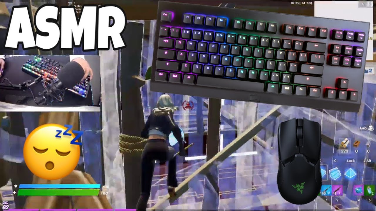 Wooting One TKL🤩 Satisfying Fortnite Blue Switch 60 FPS Smooth 4K