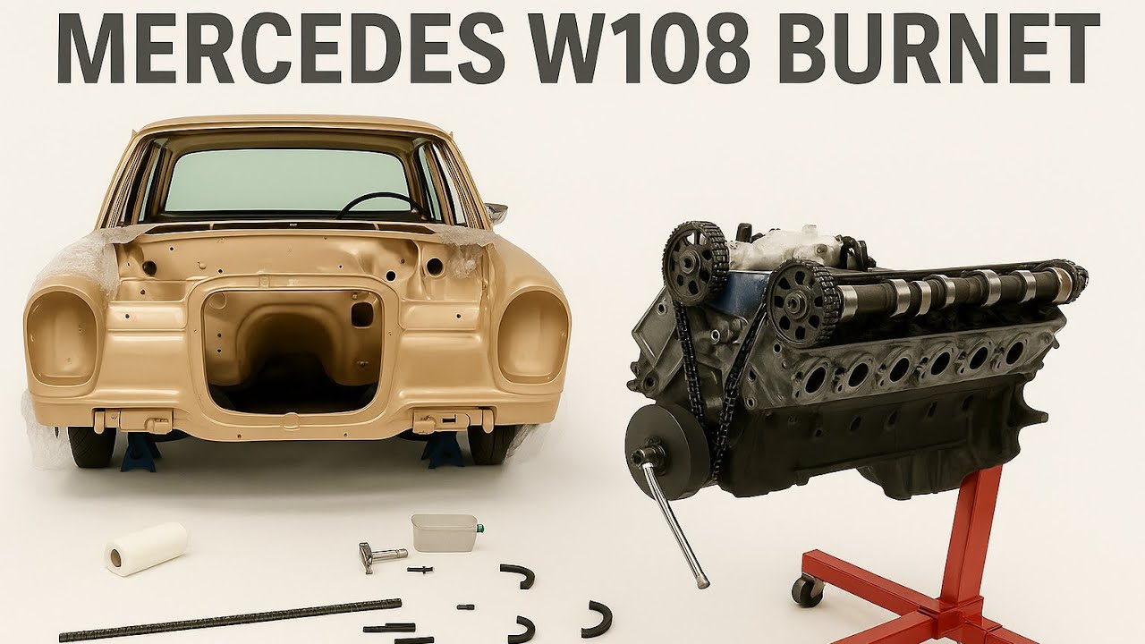 Mercedes W108 Burnet – składamy rozrząd V8!